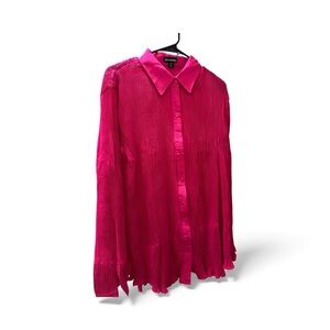 PrettyLittleThing Pink Button Down Shirt